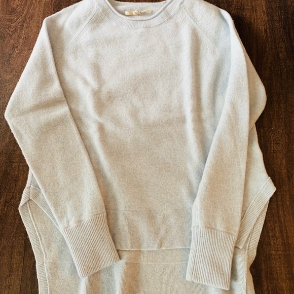 J Brand Blue Cashmere Sweater - Picture 1 of 2